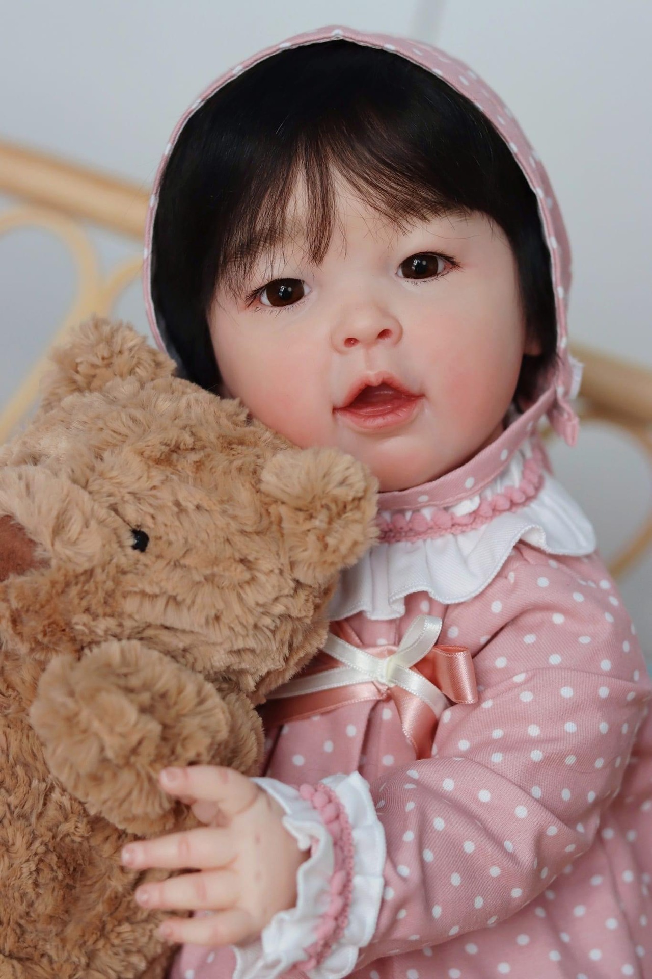 Kids Education Material - Meilian Reborn Baby Doll Wykończona włosami