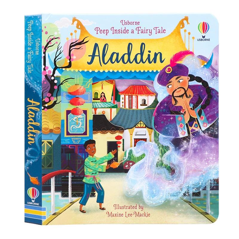 Kids Education Story - Usborne Podglądaj Wewnątrz: Bajka Aladyn -