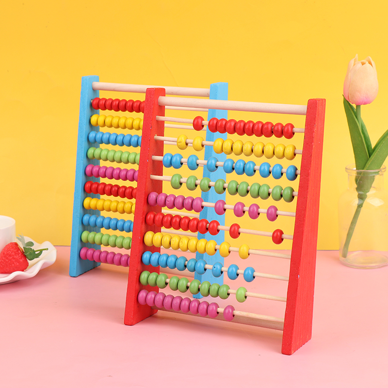 Kids Education Calculator - Drewniany liczydło dla dzieci, zabawka edukacyjna