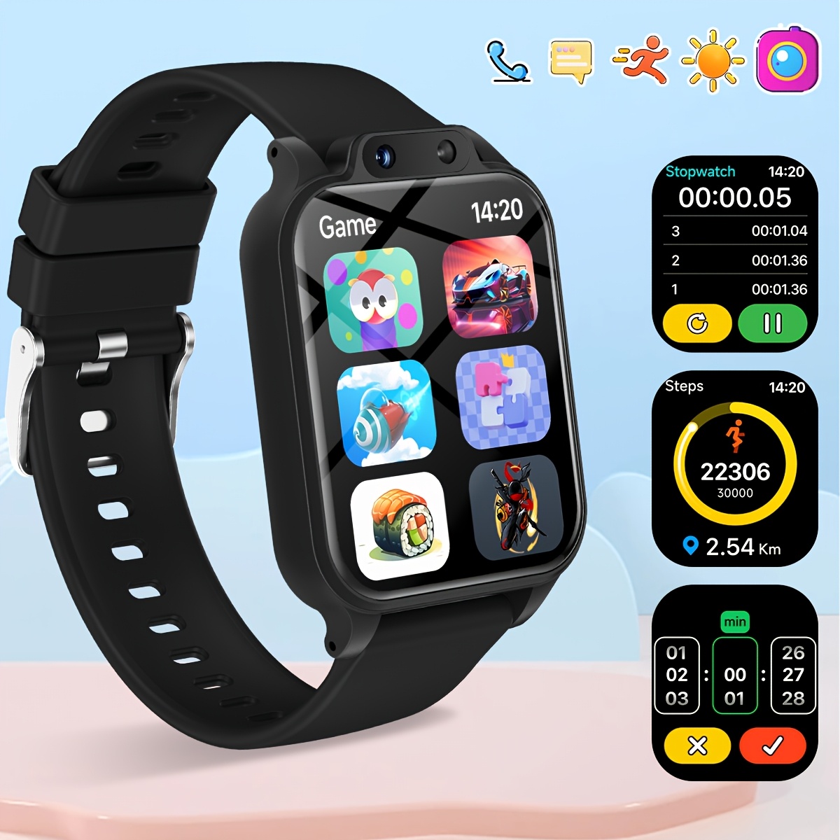 Kids Education Calculator - Inteligentny zegarek dla dzieci z 18