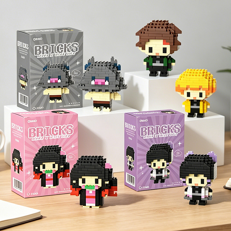 Kids Education In Japan - Figurki Demon Slayer w stylu Q,
