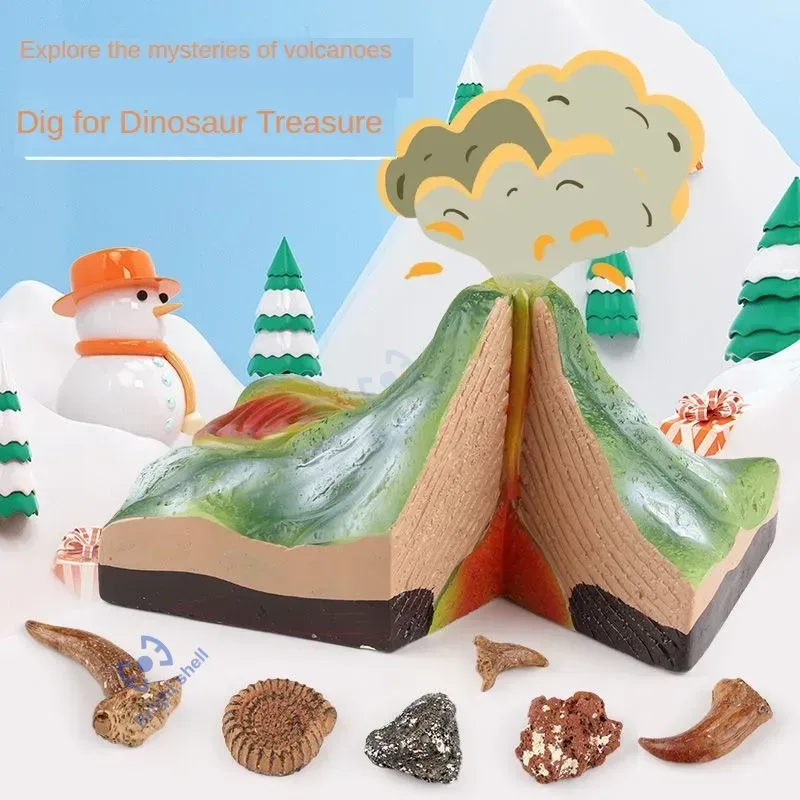 Science Kit Volcano - Zestaw do kopania dla dzieci: piramida,