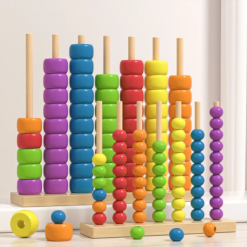 Drewniany liczydło Montessori, – Kids Education Calculator recenzja i cena