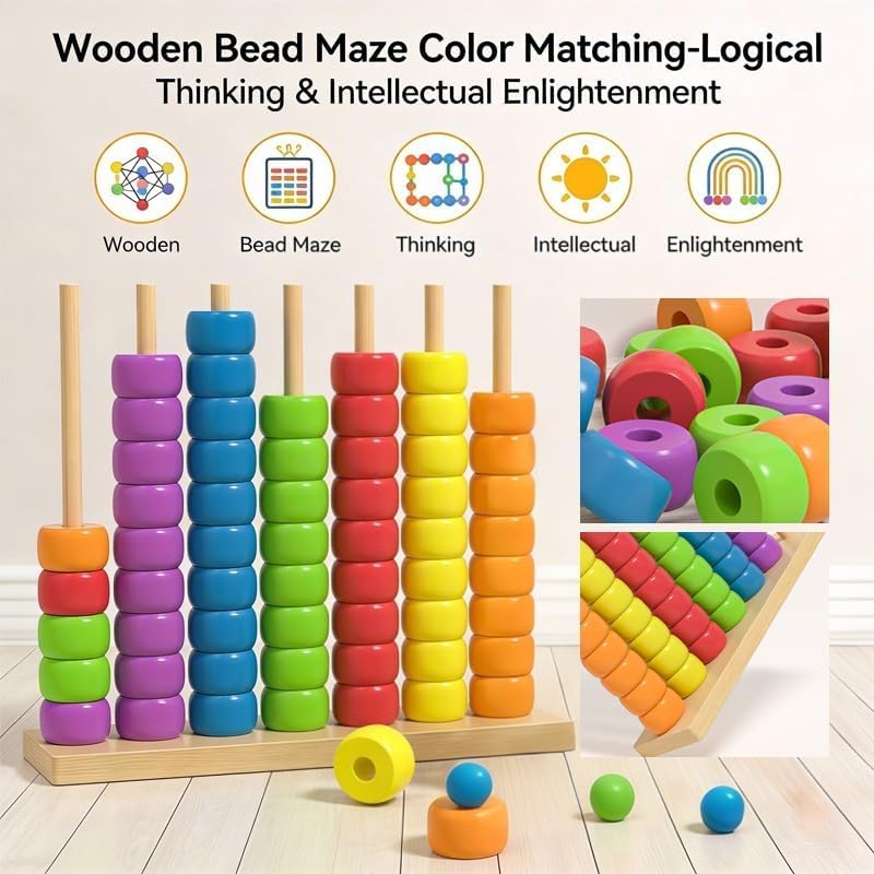 Drewniany liczydło Montessori, – Kids Education Calculator recenzja i cena