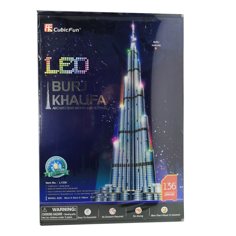 Puzzle 3d 1.5m Dubai Burj Khal – Kids Education In Dubai recenzja i cena
